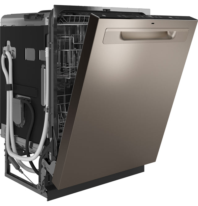 GE Fingerprint Resistant Top Control with Stainless Steel Interior Dishwasher with Sanitize Cycle GDP670SMVES