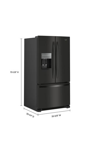 Whirlpool® 36-inch Wide French Door Bottom Mount Refrigerator WRFF3436RB