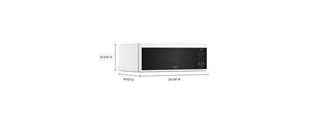 Whirlpool 1.1 cu. ft. Low Profile Microwave Hood Combination WMML5530RW