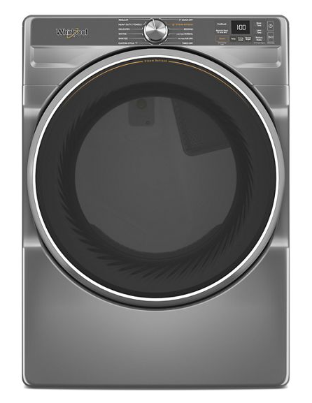 Whirlpool 7.4 cu. ft. Smart Front Load ENERGY STAR® Electric Dryer with Steam Capabilities WED6720RR