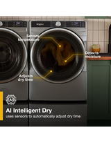 Whirlpool 7.4 cu. ft. Smart Front Load ENERGY STAR® Electric Dryer with Steam Capabilities WED6720RR