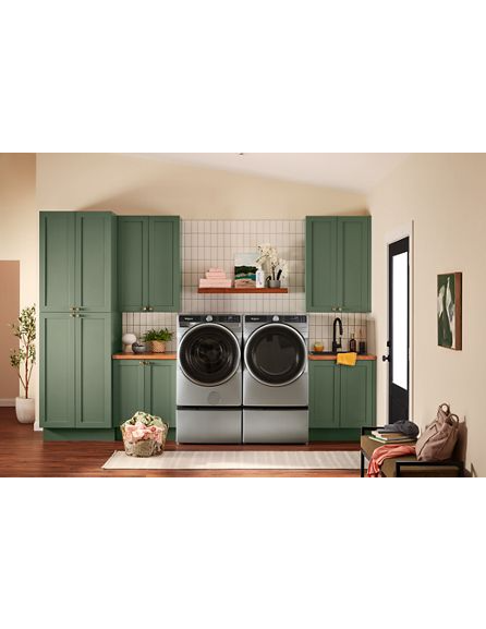 Whirlpool 7.4 cu. ft. Smart Front Load ENERGY STAR® Electric Dryer with Steam Capabilities WED6720RR