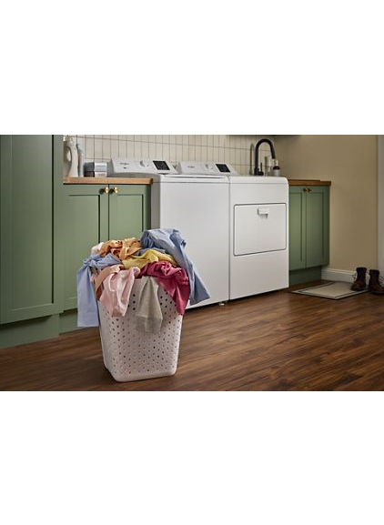 Whirlpool 7.0 cu. ft. Electric Dryer with AutoSensing - Vented Top Load Matching WED4107SW