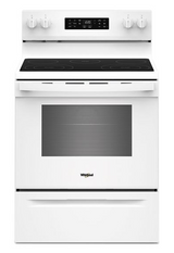 Whirlpool 30-inch Electric Range with Air Cooking Technology and Steam Clean WFES4530SW