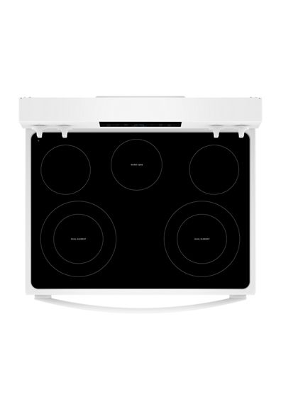 Whirlpool 30-inch Electric Range with Air Cooking Technology and Steam Clean WFES4530SW