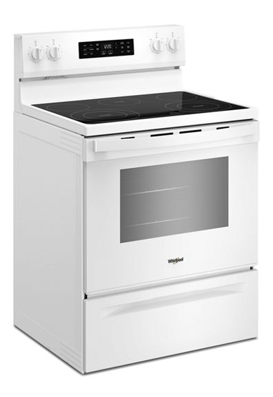 Whirlpool 30-inch Electric Range with Air Cooking Technology and Steam Clean WFES4530SW