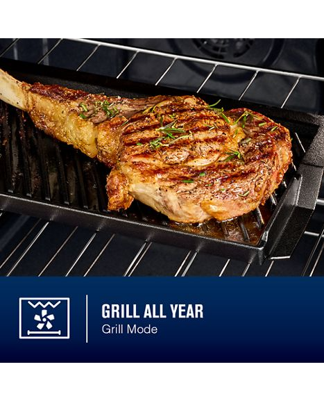 Maytag 30-Inch Wide Slide-In Electric Range with Grill Mode and No Preheat Air Fry - 5.3 Cu. Ft. MSES7030SZ