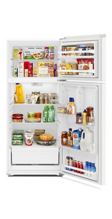 Amana Top Freezer Refrigerator - 16.4 cu. ft. ARTX3028PW