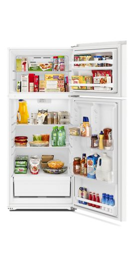 Amana Top Freezer Refrigerator - 16.4 cu. ft. ARTX3028PW