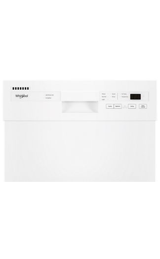 Whirlpool Small-Space Compact Dishwasher with Stainless Steel Tub WDPS5118PW