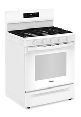 Whirlpool 30-inch Gas Range with Air Cooking Technology, No Preheat Air Fry and Air Baking and Self Clean WFGS5030RW