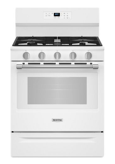 Maytag 30-Inch Wide Gas Range With No Preheat Air Fry and Air Baking - 5.0 cu. MFGS6030RW