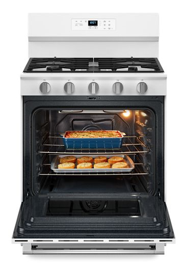 Maytag 30-Inch Wide Gas Range With No Preheat Air Fry and Air Baking - 5.0 cu. MFGS6030RW