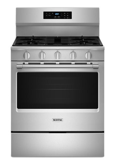 Maytag 30-Inch Wide Gas Range With No Preheat Air Fry and Air Baking - 5.0 cu. MFGS6030RZ