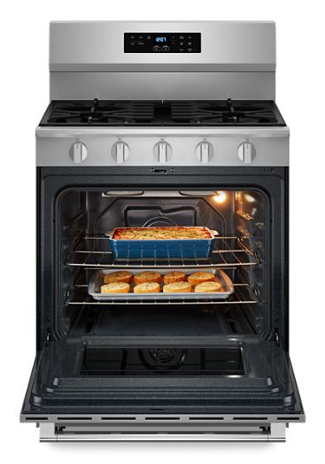 Maytag 30-Inch Wide Gas Range With No Preheat Air Fry and Air Baking - 5.0 cu. MFGS6030RZ