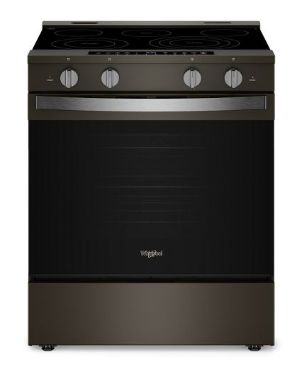 Whirlpool 30-inch Smart Slide in Electric Range with Air Cooking Technology, No Preheat Air Fry, WipeClean™ Coating, Steam/Self Clean and High Speed Preheat WSES7530RV