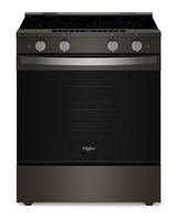 Whirlpool 30-inch Smart Slide in Electric Range with Air Cooking Technology, No Preheat Air Fry, WipeClean™ Coating, Steam/Self Clean and High Speed Preheat WSES7530RV