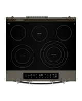 Whirlpool 30-inch Smart Slide in Electric Range with Air Cooking Technology, No Preheat Air Fry, WipeClean™ Coating, Steam/Self Clean and High Speed Preheat WSES7530RV