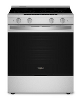 Whirlpool 30-inch Smart Slide in Electric Range with Air Cooking Technology, No Preheat Air Fry, WipeClean™ Coating, Steam/Self Clean and High Speed Preheat WSES7530RZ