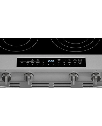 Whirlpool 30-inch Smart Slide in Electric Range with Air Cooking Technology, No Preheat Air Fry, WipeClean™ Coating, Steam/Self Clean and High Speed Preheat WSES7530RZ