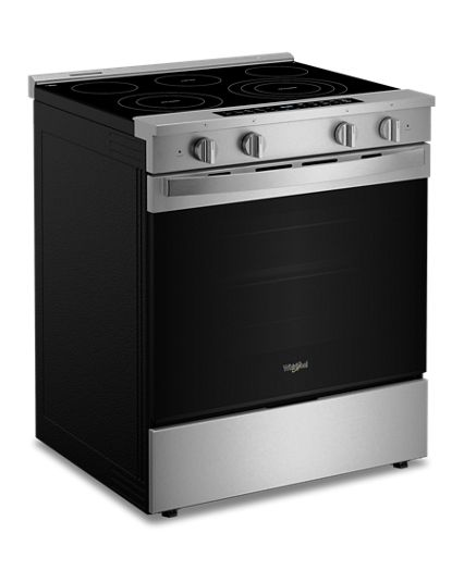 Whirlpool 30-inch Smart Slide in Electric Range with Air Cooking Technology, No Preheat Air Fry, WipeClean™ Coating, Steam/Self Clean and High Speed Preheat WSES7530RZ