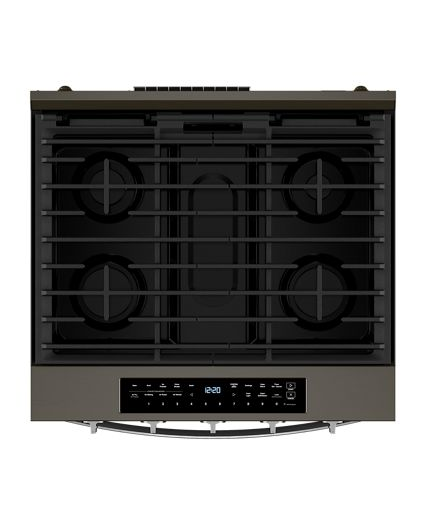 Whirlpool 30-inch Smart Slide In Gas Range with Air Cooking Technology, No Preheat Air Fry, WipeClean™ Coating, Steam/Self Clean and High Speed Preheat WSGS7530RV