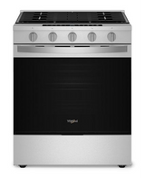 Whirlpool 30-inch Smart Slide In Gas Range with Air Cooking Technology, No Preheat Air Fry, WipeClean™ Coating, Steam/Self Clean and High Speed Preheat WSGS7530RZ