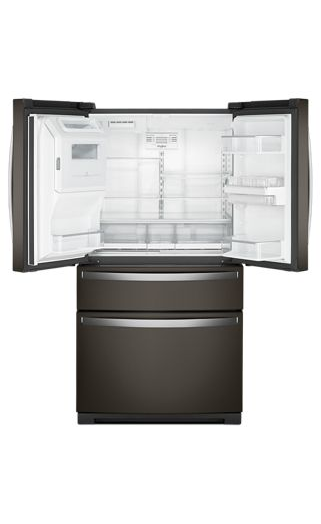 Whirlpool 36-inch Wide 4 Door Refrigerator with Prep & Store Bins - 26 Cu. Ft. WRMF7736PV