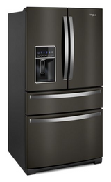 Whirlpool 36-inch Wide 4 Door Refrigerator with Prep & Store Bins - 26 Cu. Ft. WRMF7736PV