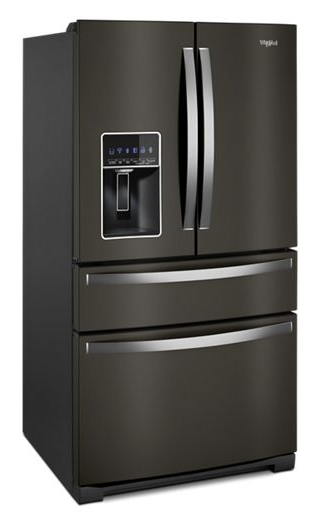 Whirlpool 36-inch Wide 4 Door Refrigerator with Prep & Store Bins - 26 Cu. Ft. WRMF7736PV