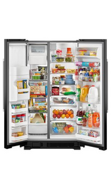 Maytag 36-Inch Wide Side-by-Side Refrigerator - 25 Cu. Ft. MRSF4036PB