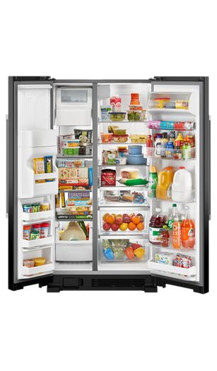 Maytag 36-Inch Wide Side-by-Side Refrigerator - 25 Cu. Ft. MRSF4036PB