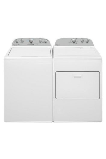 Whirlpool 3.8–3.9 Cu. Ft. Top Load Washer with Removable Agitator WTW4957PW