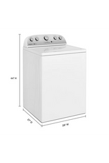 Whirlpool 3.8–3.9 Cu. Ft. Top Load Washer with Removable Agitator WTW4957PW