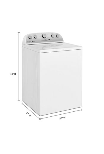 Whirlpool 3.8–3.9 Cu. Ft. Top Load Washer with Removable Agitator WTW4957PW