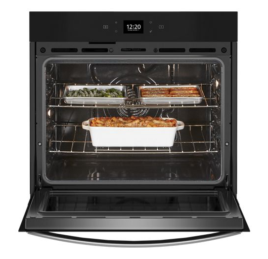 Whirlpool 5.0 Cu. Ft. Single Wall Oven with Air Fry When Connected WOES5030LZ-Fingerprint Resistant Stainless Steel