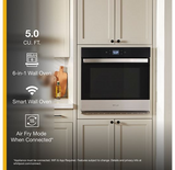 Whirlpool 5.0 Cu. Ft. Single Wall Oven with Air Fry When Connected WOES5030LZ-Fingerprint Resistant Stainless Steel