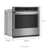 Maytag 30-inch Single Wall Oven with Air Fry and Basket - 5.0 cu. ft. MOES6030LZ