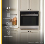 Whirlpool 4.3 Cu. Ft. Single Self-Cleaning Wall Oven WOES3027LS