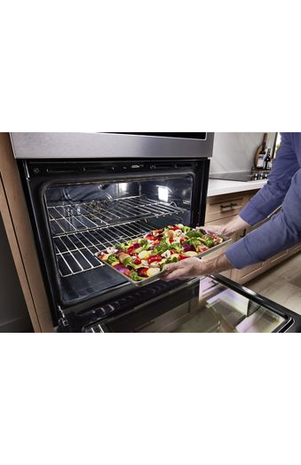 Maytag 27-inch Double Wall Oven with Air Fry and Basket - 8.6 cu. ft. MOED6027LZ