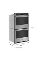 Maytag 27-inch Double Wall Oven with Air Fry and Basket - 8.6 cu. ft. MOED6027LZ