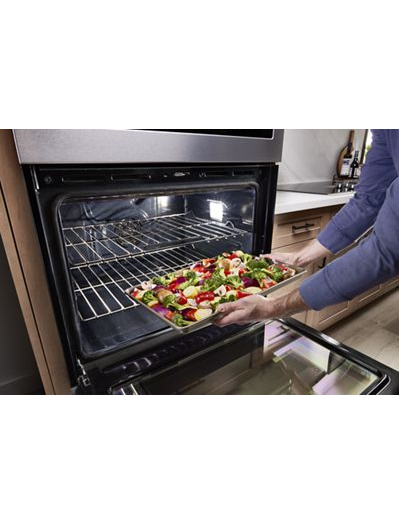 Maytag 30-inch Wall Oven Microwave Combo with Air Fry and Basket - 6.4 cu. ft. MOEC6030LZ