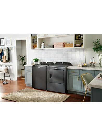 7.0 Cu. Ft. Whirlpool® Top Load Electric Dryer with Moisture Sensor WED6150PB