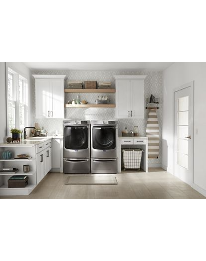 Maytag Smart Front Load Electric Dryer with Extra Power and Advanced Moisture Sensing with industry-exclusive extra moisture sensor - 7.3 cu. ft. MED8630HC