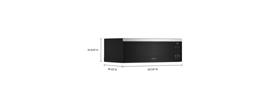 Whirlpool 1.1 cu. ft. Low Profile Microwave Hood Combination WMML5530RZ