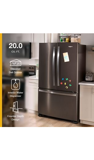 Whirlpool® Counter-Depth French Door Bottom Mount Refrigerator WRFC2036RW