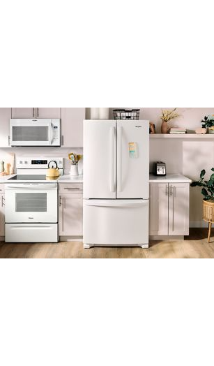 Whirlpool® Full-Depth French Door Bottom Mount Refrigerator WRFF3036RW