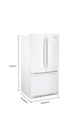 Whirlpool® Full-Depth French Door Bottom Mount Refrigerator WRFF3036RW