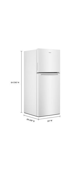Whirlpool 24-inch Wide Top-Freezer Refrigerator - 11.6 cu. ft. WRT312CZJW