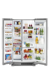 Maytag 36-Inch Wide Side-by-Side Refrigerator - 25 cu. ft. MSS25N4MKZ